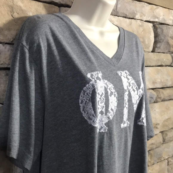 Phi Mu V-Neck Tee Vintage - Picture 3 of 6